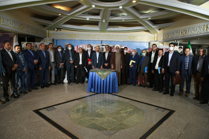 ادای احترام مسئولان دانشگاه جامع علمی کاربردی به مقام شامخ شهدای دانشجوی این دانشگاه